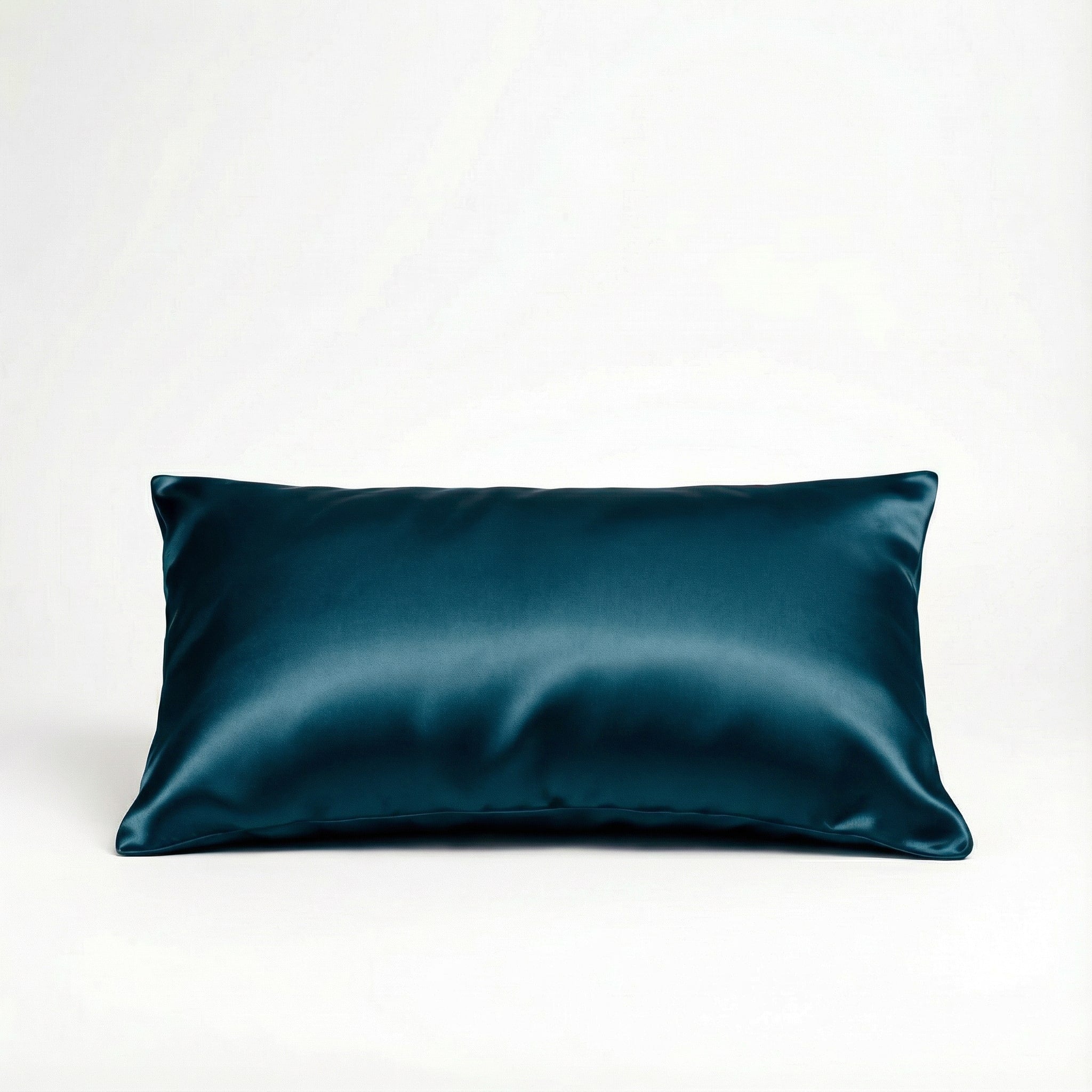 Paire Taie d'oreiller en soie de murier — Teal nuit
