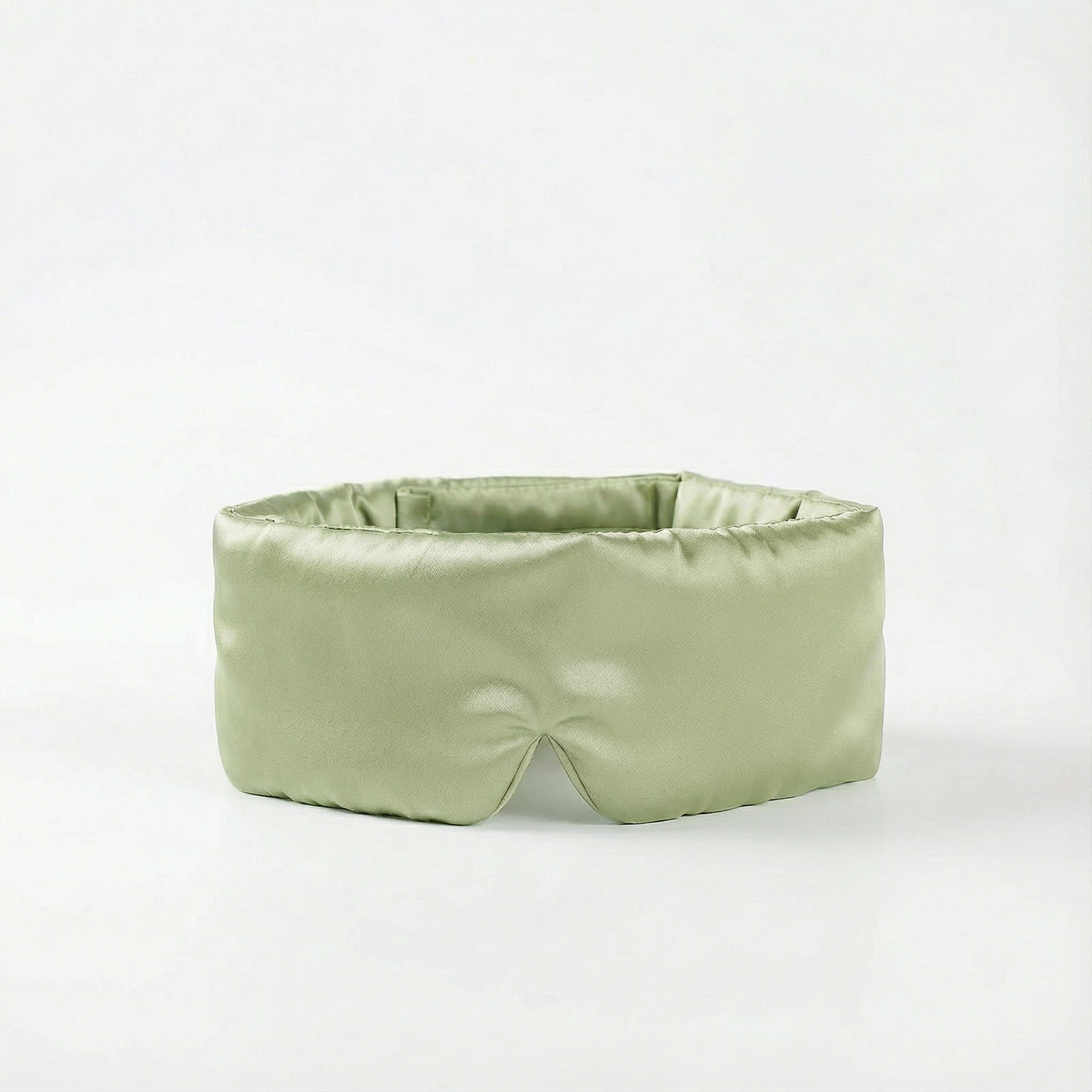 Masque de nuit en soie de murier — Vert pastel