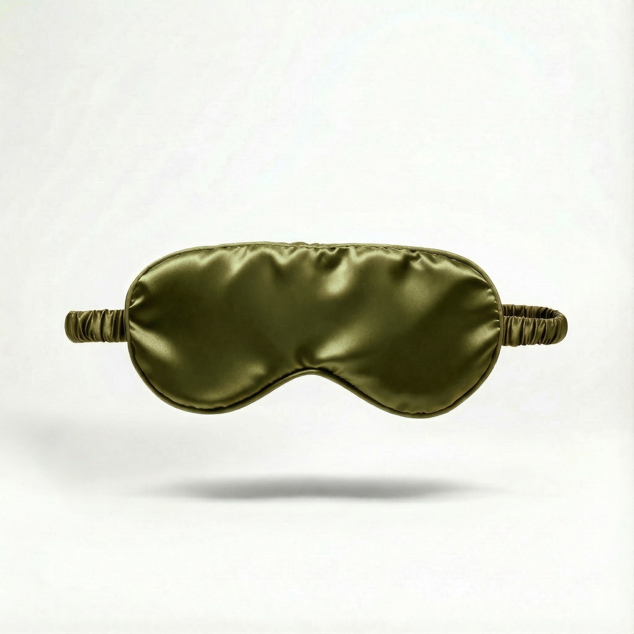 Masque de nuit en soie de murier — Vert olive