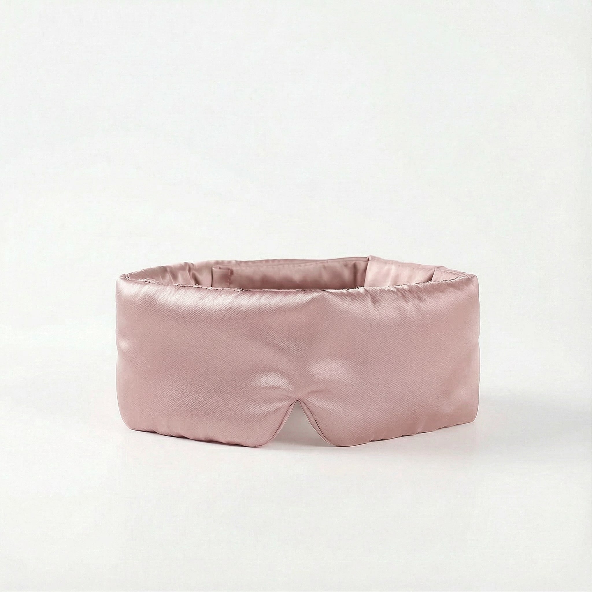 Masque de nuit en soie de murier — Rose beige