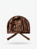 Bonnet en soie de murier — Chocolat