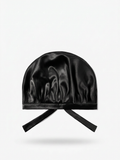 Bonnet en soie de murier — Noir Intense