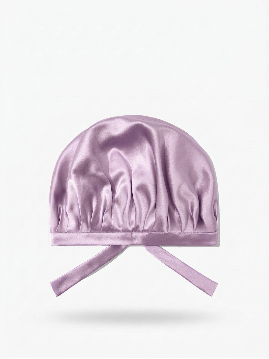 Bonnet en soie de murier — Lavande